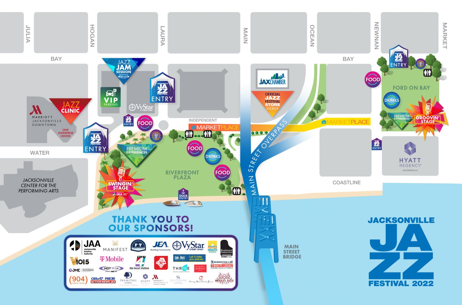 Jazz Fest Map 2024 - Liva Bellina